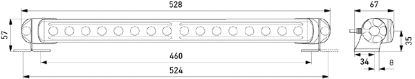 Spotlight LED LightBar 470 12/24V +gabariit