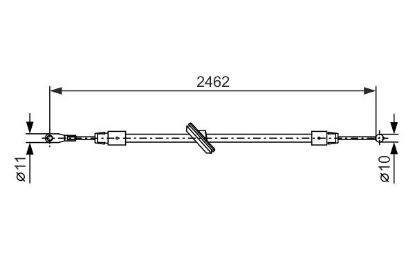 Cable Pull, parking brake -