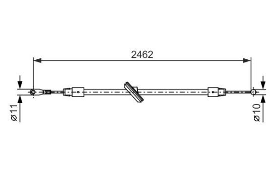 Cable Pull, parking brake -