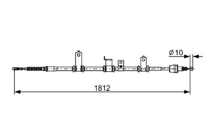 Cable Pull, parking brake -