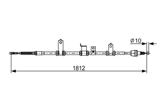 Cable Pull, parking brake -