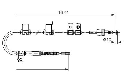 Cable Pull, parking brake -
