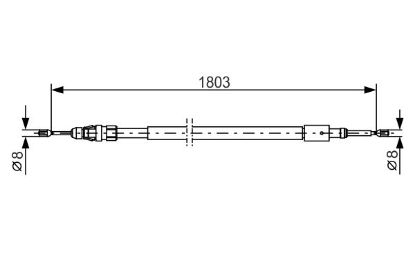 Cable Pull, parking brake -