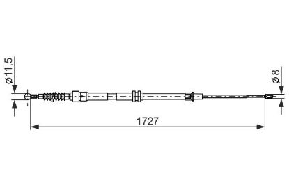 Cable Pull, parking brake - Cable Pull, parking brake -