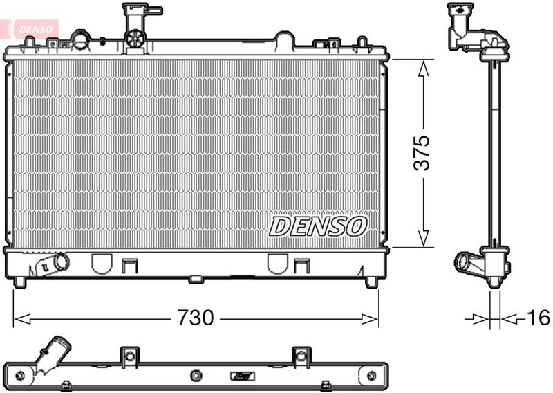 Radiator, engine cooling -
