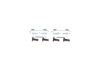 Accessory Kit, parking brake shoes MERCEDES-BENZ