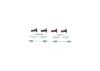 Accessory Kit, parking brake shoes MERCEDES-BENZ