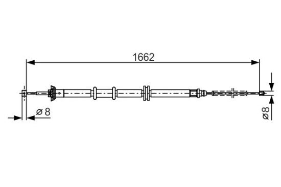 Cable Pull, parking brake -