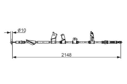 Cable Pull, parking brake -