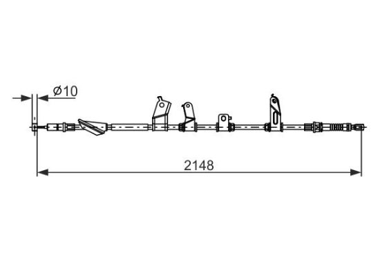 Cable Pull, parking brake -