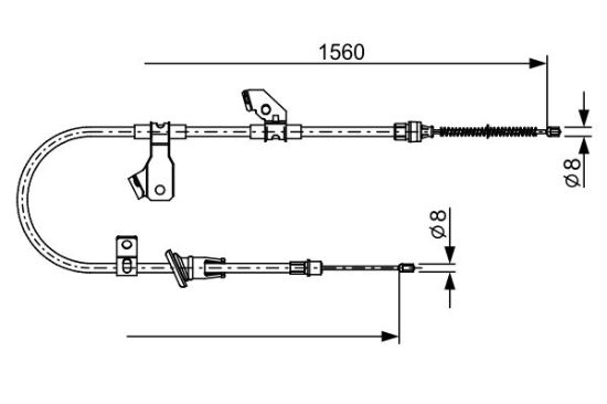 Cable Pull, parking brake -