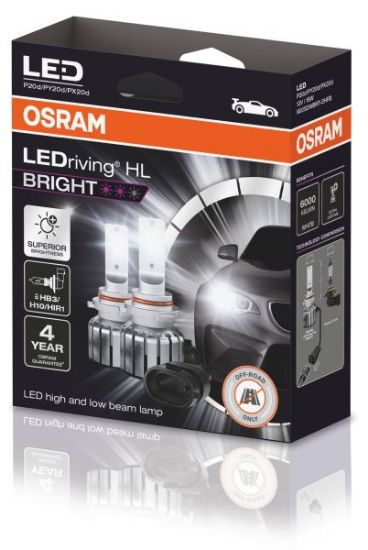 Bulb, worklight LEDriving® HL BRIGHT HB3/H10/HIR1 2tk