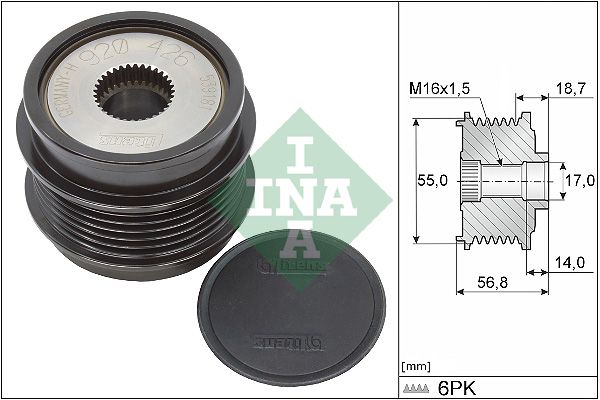 Alternator Freewheel Clutch -