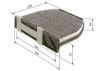 Filter, cabin air MERCEDES-BENZ - 212 830 03 18