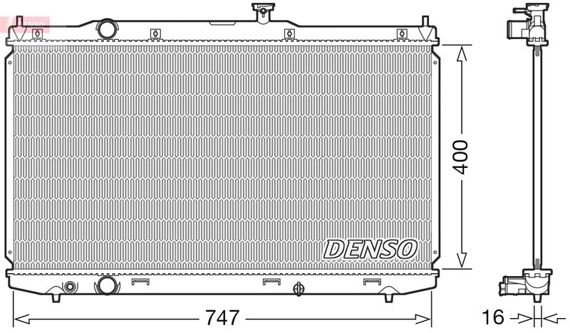 Radiator, engine cooling -