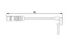 Warning Contact, brake pad wear -