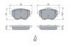 Brake Pad Set, disc brake PSA - 16 090 006 80