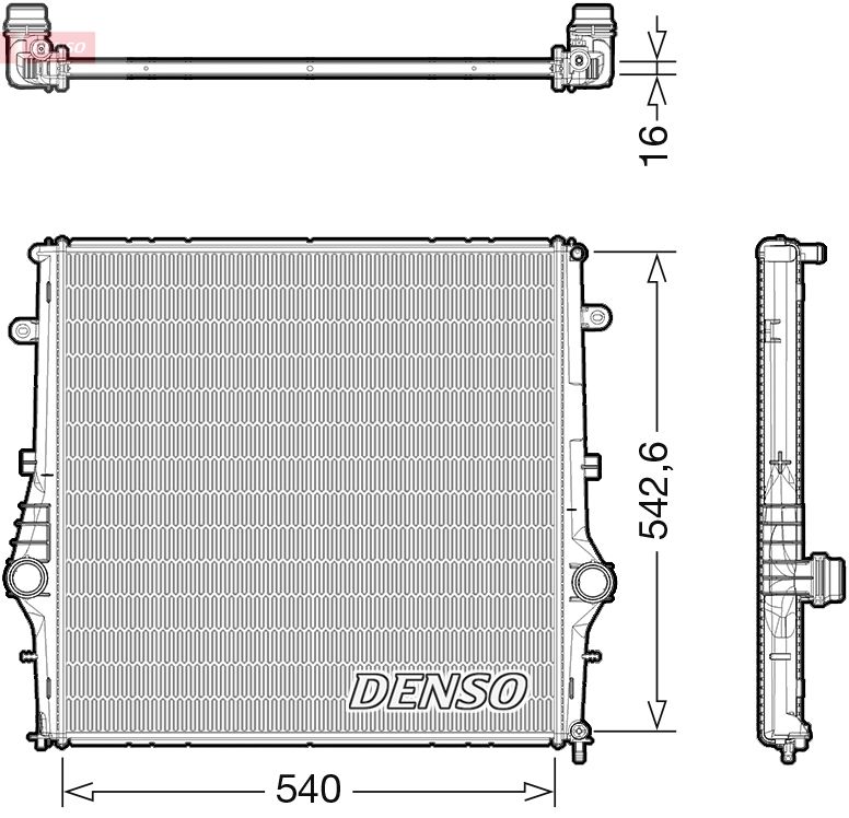 Radiator, engine cooling -