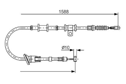 Cable Pull, parking brake -