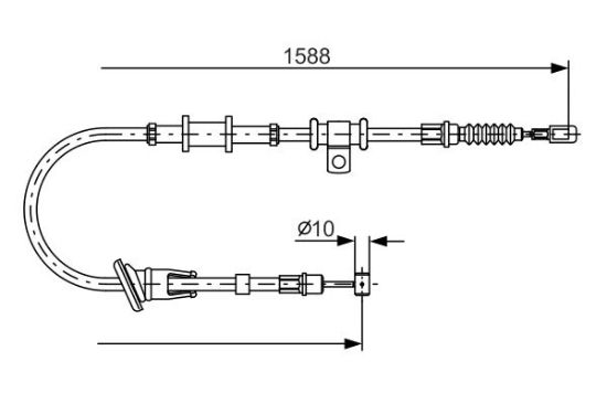 Cable Pull, parking brake -
