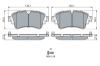 Brake Pad Set, disc brake VAG - 8W0 698 451 F