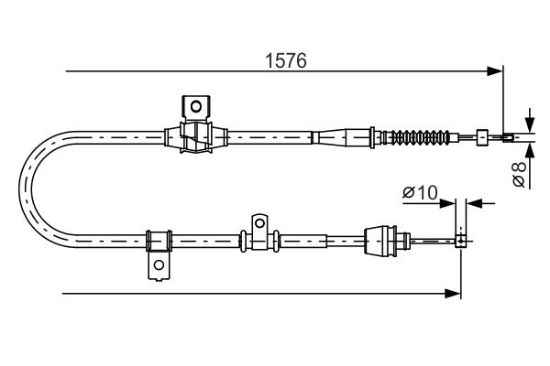Cable Pull, parking brake -