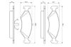 Brake Pad Set, disc brake FORD - 1039106