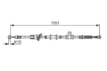 Cable Pull, parking brake -
