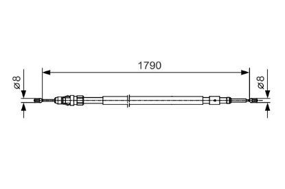 Cable Pull, parking brake -