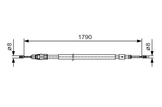 Cable Pull, parking brake -