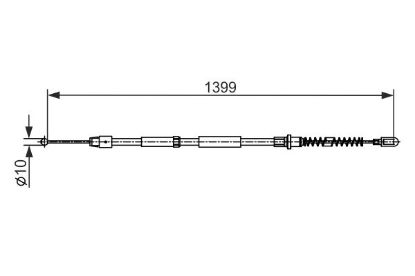 Cable Pull, parking brake -