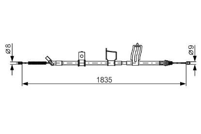 Cable Pull, parking brake -