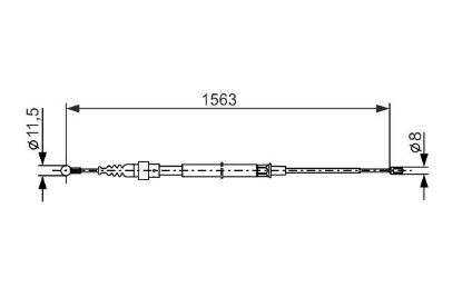 Cable Pull, parking brake -