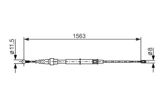 Cable Pull, parking brake -