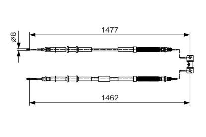 Cable Pull, parking brake -