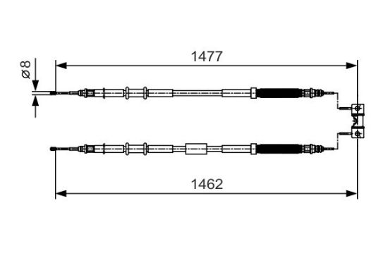 Cable Pull, parking brake -