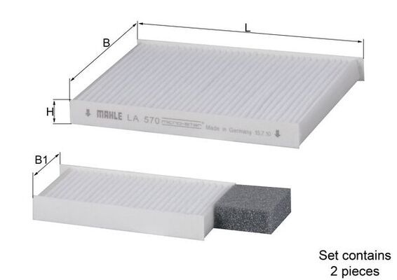 Filter, cabin air Hyundai, Kia