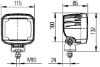 Worklight Ultra Beam LED 2200lm, 9-33V