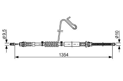 Cable Pull, parking brake -