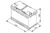 Starter Battery 95Ah 850A 353*175*190 - +