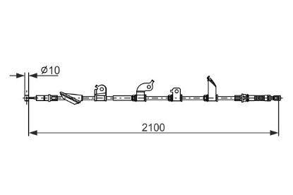 Cable Pull, parking brake -