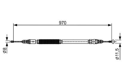 Cable Pull, parking brake -