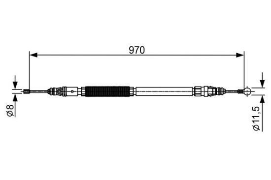 Cable Pull, parking brake -