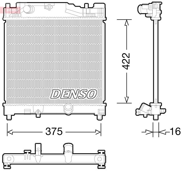 Radiator, engine cooling -