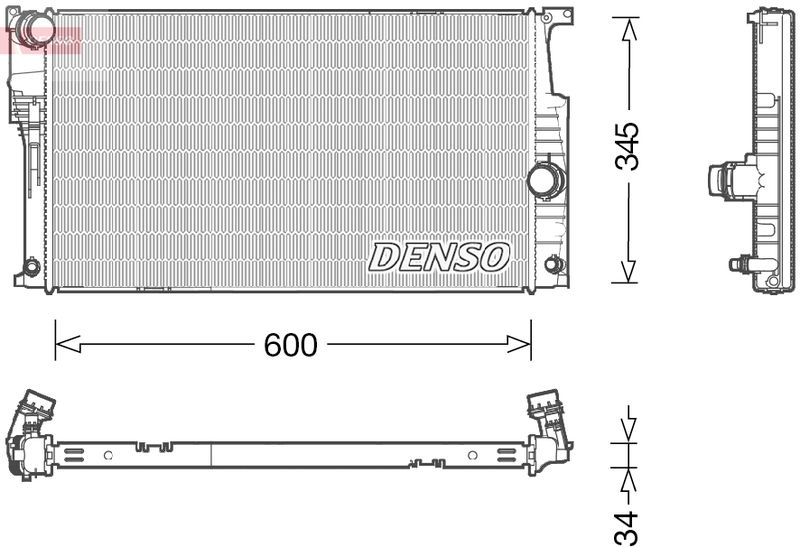Radiator, engine cooling -