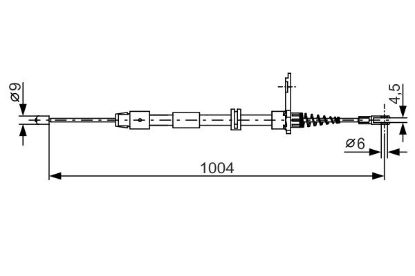 Cable Pull, parking brake -