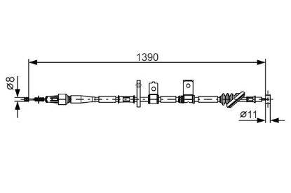 Cable Pull, parking brake -