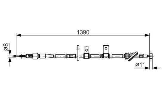 Cable Pull, parking brake -