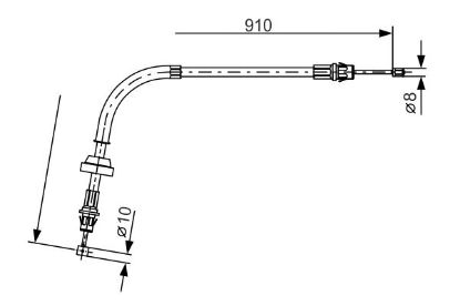 Cable Pull, parking brake -