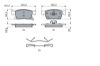 Brake Pad Set, disc brake GENERAL MOTORS - 13478301